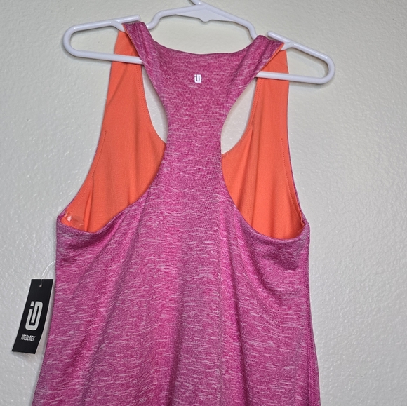 Ideology pink racer back dress with shorts - Picture 2 of 5
